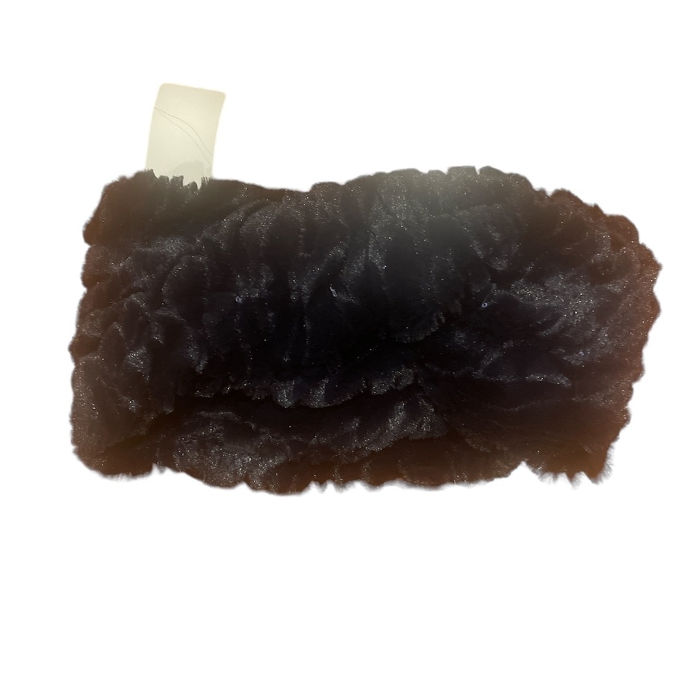 Black sequin velour scarf